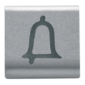   Chorus titánium Cserélhető gomb, csengő 22x22mm GW14544 Gewiss