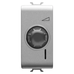   Chorus titánium Fényerőszabályzó szabályzógomb váltó funkcióval, rezisztív 100-500W, induktív 100-500VA 1 modulos GW14567 Gewiss