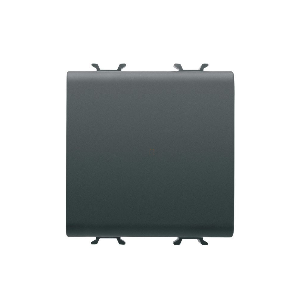 Chorus matt fekete Nyomógomb, NO 16A 2 modulos GW12171 Gewiss