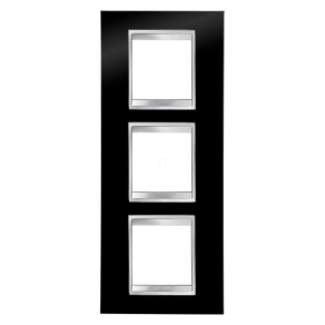   Chorus LUX tinta fekete 3-as függőleges keret (2+2+2 modul) GW16227TN Gewiss