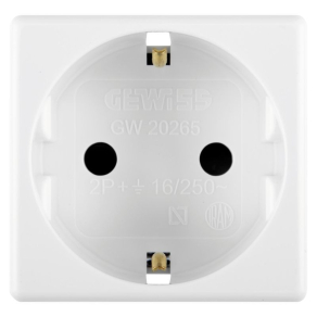 Gewiss System 2+f dugalj fehér földelt 20265