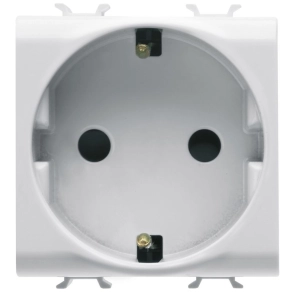   Gewiss Chorus csatlakozóaljzat fényes fehér 2P+F GYV, 2 modulos GW10241