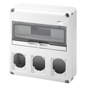   Gewiss kombinált ipari elosztódoboz fekete, 14 mod.+ 3x16/32A férőhely IP65 68005N