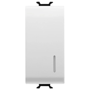   Chorus fényes fehér Elektronikus nyomógomb, BUSZ interfész vezérlés, jelzőfénnyel, 1P NO potenciálmentes 1 modulos GW10913 Gewiss