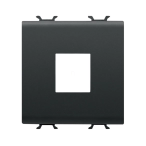   Chorus matt fekete Adatkábel csatlakozó adapter, AMP/Keystone jack 2 modulos GW12433 Gewiss