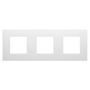   Gewiss Dahlia 3-as vízszintes/függőleges keret, fehér GW35903AW