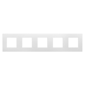   Gewiss Dahlia 5-ös vízszintes/függőleges keret, fehér GW35905AW