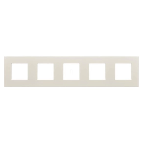   Gewiss Dahlia elefántcsont keret 5-ös vízszintes/függőleges GW35905AY