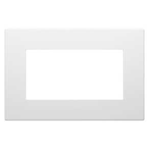   Gewiss Dahlia keret 2x2P+F dupla csatlakozóaljzathoz, fehér GW35909AW