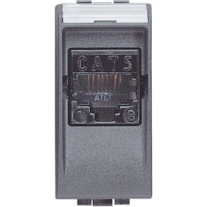   BTICINO Living RJ45 csatl. aljz. Cat.5 UTP 1 modulos, L4261AT5
