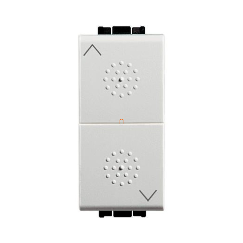 BTICINO Light N4037 dupla nyomógomb 1 pólusú, reteszelt