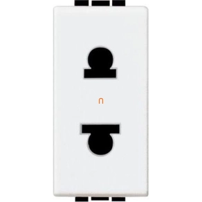   BTICINO Light N4125S 2P csatlakozóaljzat (euro-amerikai) 1 modulos 16A 127/250V fehér