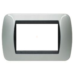 BTICINO Living takarókeret 3m csiszolt acél L4803ACS