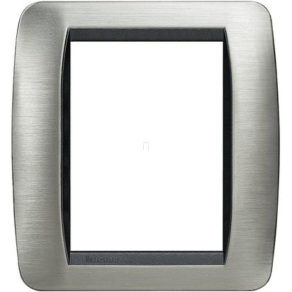 BTICINO Living L4826ACS takarókeret 3+3m csiszolt acél