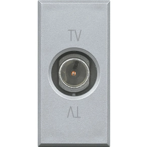   Bticino HC4202DC Axolute végzáró csatlakozó, koax, 1 modulos TV alu