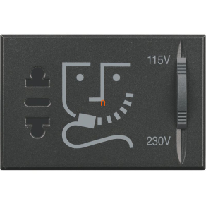 Axolute HS4177 borotva aljzat 3 modulos, fekete