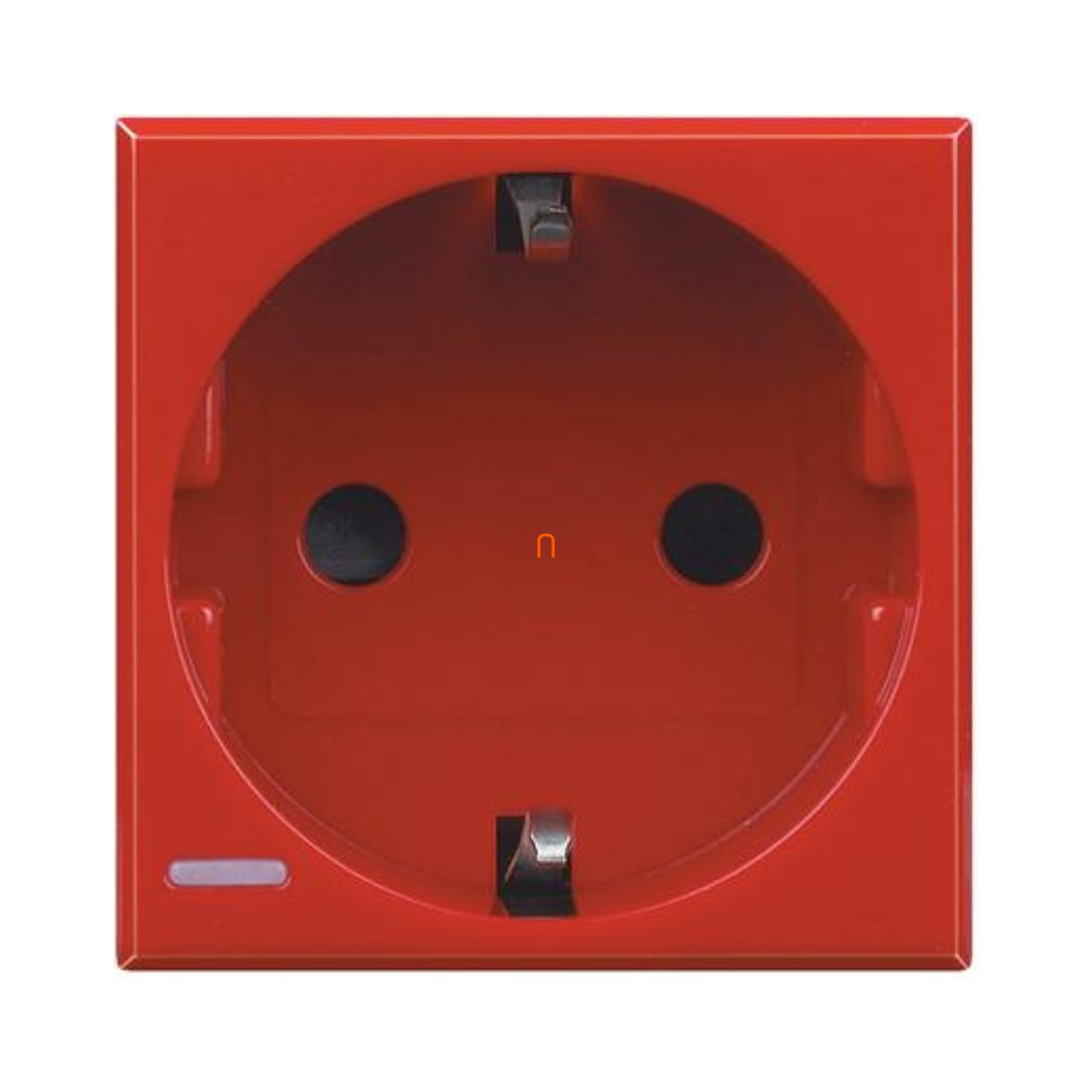 BTICINO Axolute 2P+F dugalj 2 modul gyv 10/16A piros H4141R