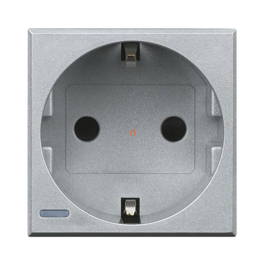 BTICINO Axolute 2P+F schuko 2 modulos, szürkeHC4141