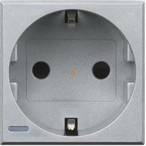 BTICINO Axolute 2P+F schuko 2 modulos, szürkeHC4141