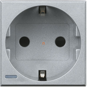   BTICINO Axolute 2P+F dugalj 2 modulos, rugós szürke HC4141W