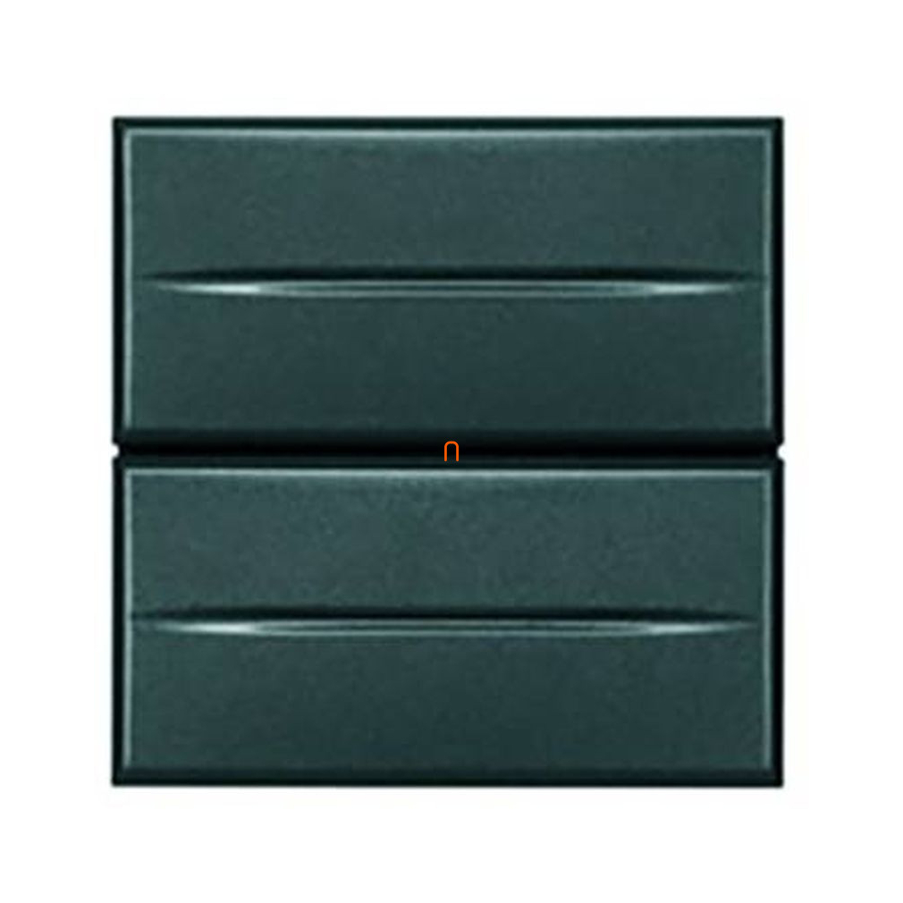 BTICINO HS4036/2 Axolute dupla nyomógomb 1 pólusú, 2 mod., fekete