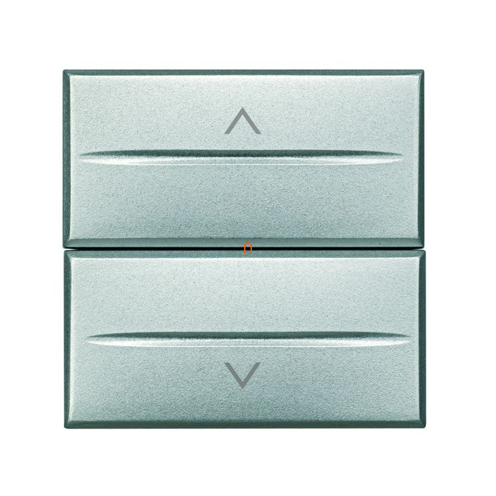 BTICINO Axolute dupla nyomógomb 2 mod, szürke, reteszelt HC4037/2