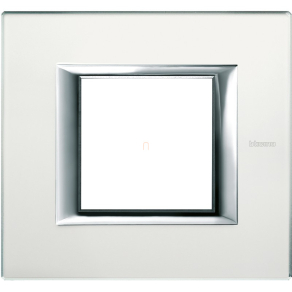   BTICINO Axolute takarókeret 2m matt üveg,szögletes HA4802VSA