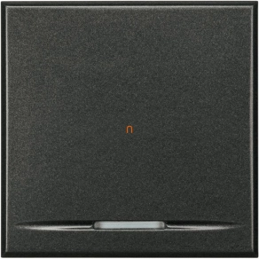   Bticino HS4055/2 Axolute egypólusú nyomógomb 2 modulos, fekete