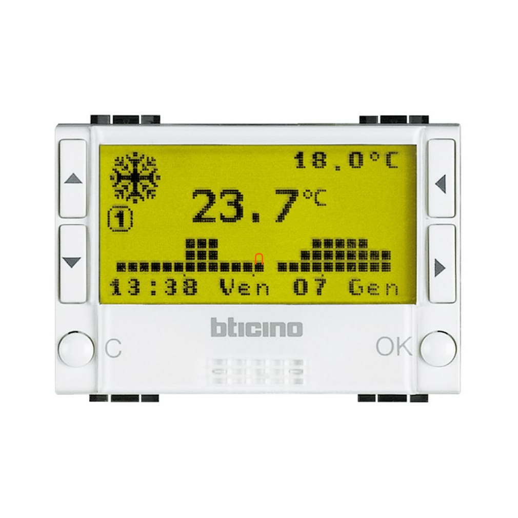 BTICINO N4451 Light programozható termosztát digitális, napi/heti