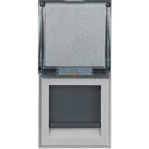   Bticino Axolute RJ45 csatl.aljz. szerszám nélküli, szürke HC4279C6