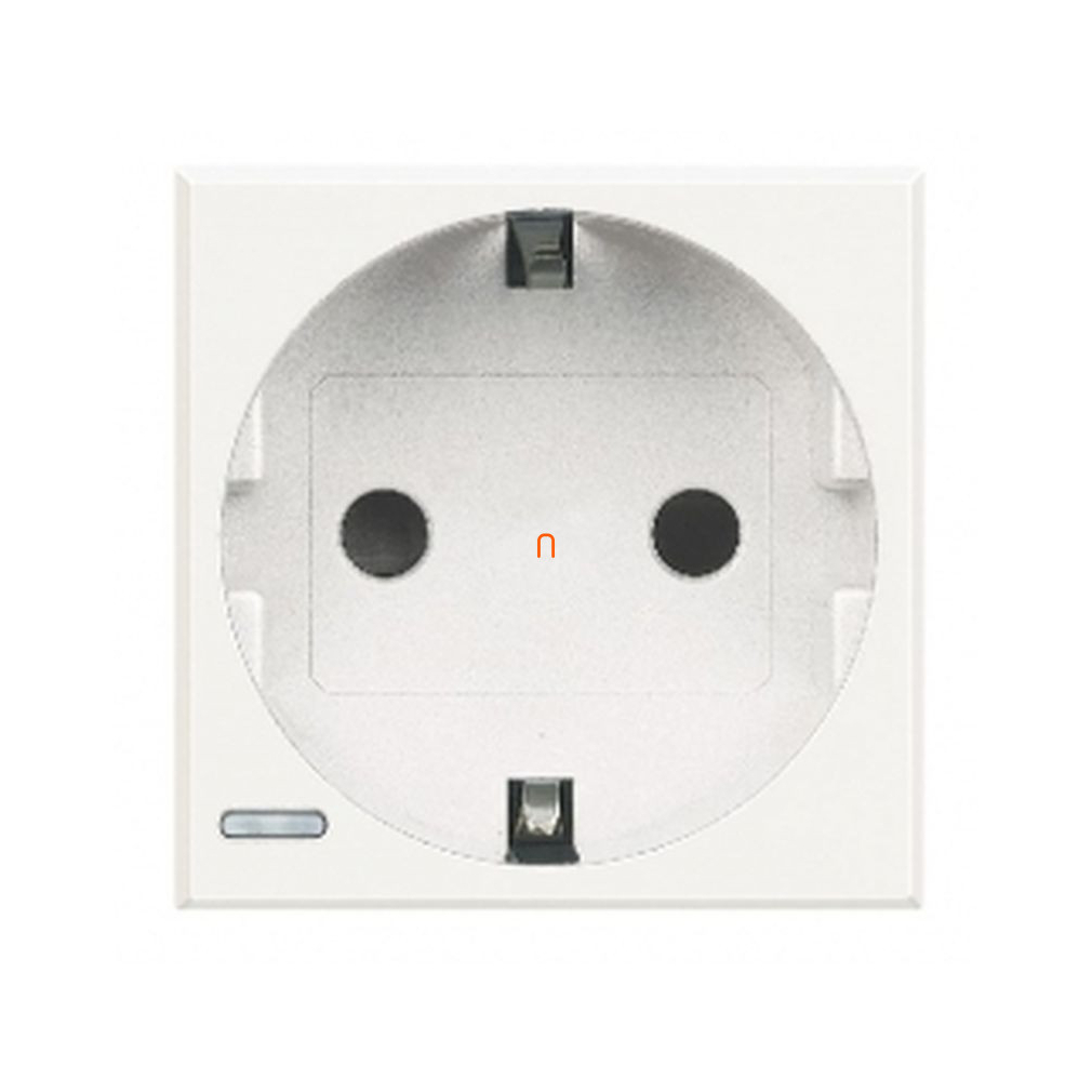BTICINO Axolute 2P+F dugalj 2 modulos 16A, fehér HD4141W