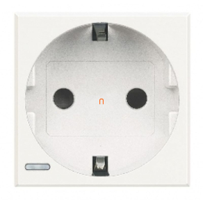 BTICINO Axolute 2P+F dugalj 2 modulos 16A, fehér HD4141W