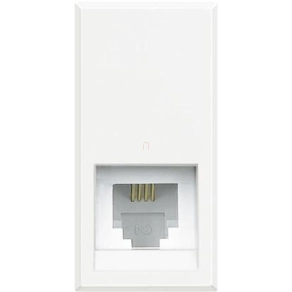   Bticino Axolute RJ11 csatl.aljz. 1 modulos, hófehér HD4258C11N