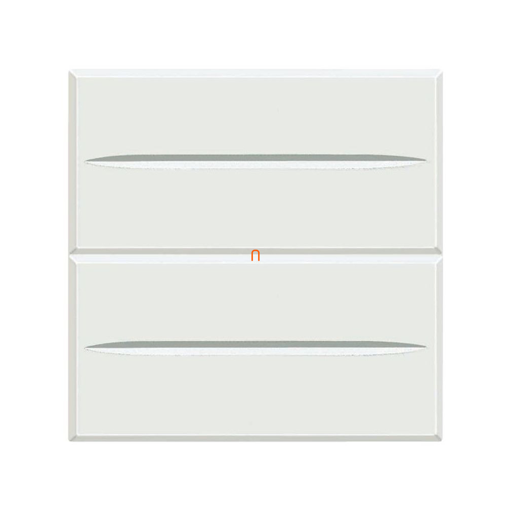 Axolute dupla nyomógomb 1 pólusú, 2 modul., hófehér HD4036M2