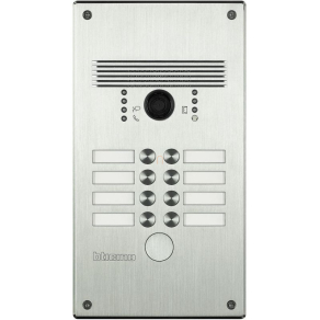   BTICINO 308002 Monobloc vandálbiztos nyomógomb panel Aluminium (8 calls)