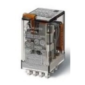   Finder 55.34.9.024.0070 miniatűr ipari relé 4CO(váltó) 7A 24V DC polaritásfüggetlen