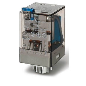   Finder 60.12.9.024.0040 ipari relé 2CO(váltó) 10A 24V DC, 8 lábú