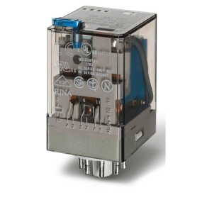   Finder 60.12.9.220.0040 ipari relé 2CO(váltó) 10A 220V DC, 8 lábú