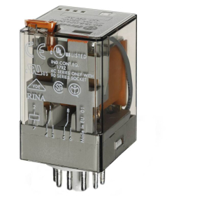   Finder 60.13.8.012.0040 ipari relé 3CO(váltó) 10A 12V AC, 11 lábú