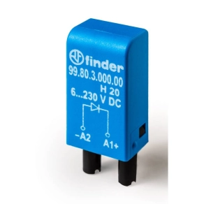   Finder 99.80.3.000.00 védődióda modul, normál polaritás, 6-220VDC