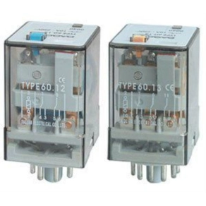   Finder 55.34.9.125.0090 miniatűr ipari relé 4CO(váltó) 7A 125V DC LED+védődióda