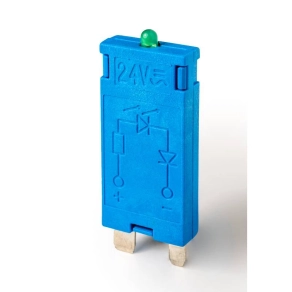   Finder 99.01.0.024.59 LED-es állapotjelző EMC védőmodul nélkül 6-24V AC/DC