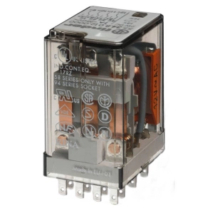   Finder 55.34.8.230.0020 miniatűr ipari relé 4CO(váltó) 7A 230V AC