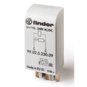   Finder 99.02.0.060.09 dugaszolható modul, RC-modul, (28...60)V AC/DC