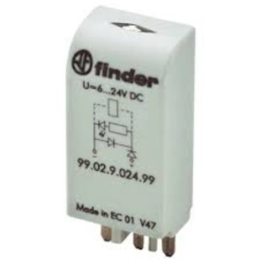 Finder 99.02.0.230.98 dugaszolható modul LED+varisztor