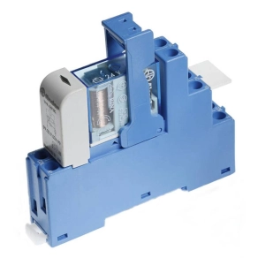   Finder 48.62.7.024.0050 csatoló relé modul, csavaros csatlakozás, 1 váltóérintkező 16 A, : 24 V DC érzékeny