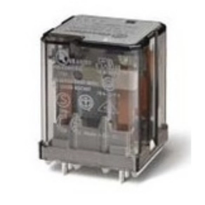   Finder 62.32.8.024.0040 teljesítményrelé, 2 váltóé, 16A 24V AC mechanikus állapotjelzés + tesztgomb