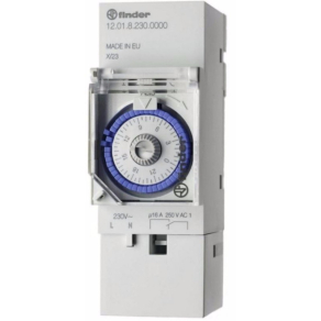   Finder 12.01.8.230.0000 kapcsolóóra sínre mechanikus napi 1CO(váltó) 230V