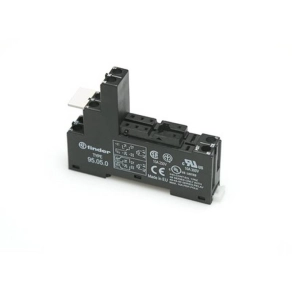   Finder 95.050 foglalat csavaros csatlakozással. fekete, relé típusa: 40.51, 40.52, 40.61, 44.52 vagy 44.62