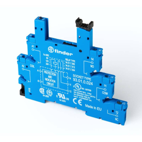   Finder 93.01.0.024 foglalat, kék (34.51.7.012.xx10, 34.51.7.024.xx10)